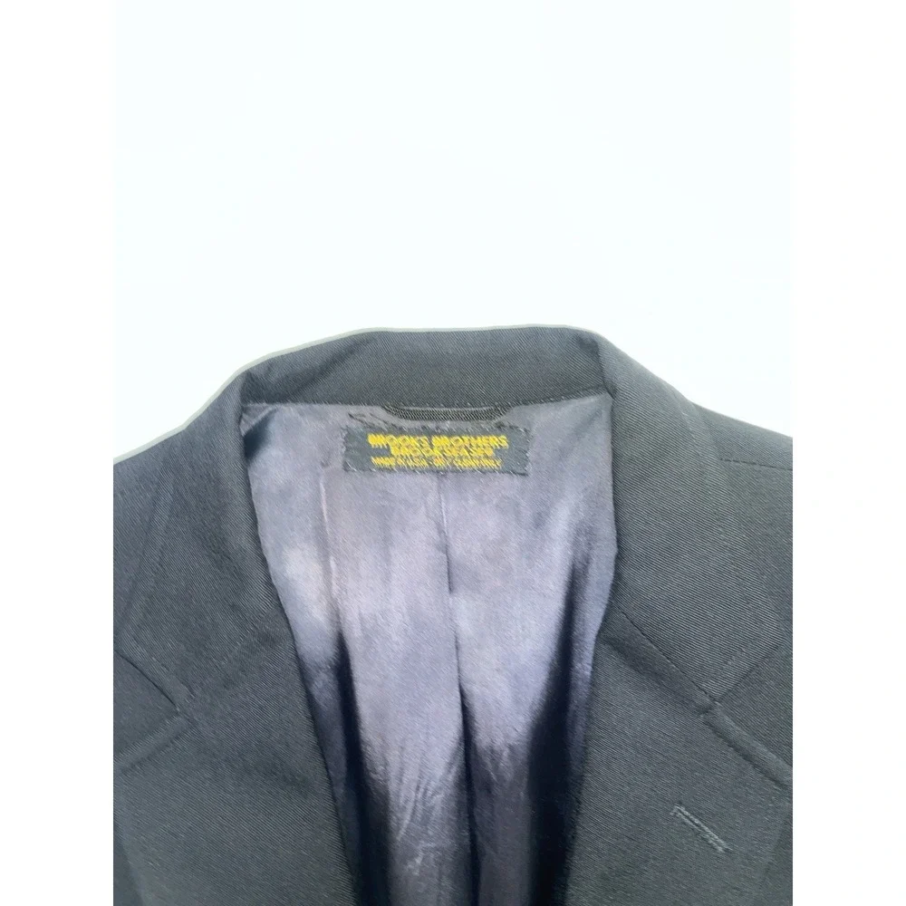 Brooks Brothers Blazer Men's 45L Navy Gold Buttons Brooksease Made in USA Preppy